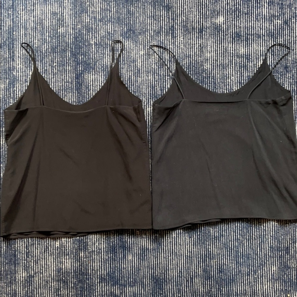 Everlane Silk Size 00 V-Neck Black Lined Blouse - Picture 10 of 12